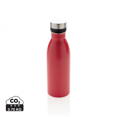 Logo trade corporate gifts image of: RCS Recycled stainless steel deluxe water bottle