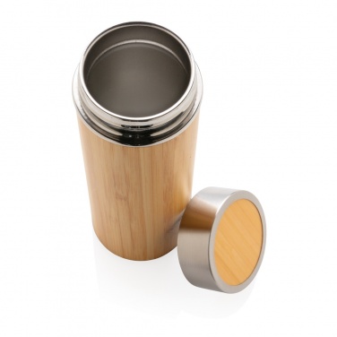 Logotrade promotional giveaways photo of: Leak proof bamboo vacuum bottle