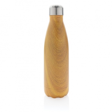 Logotrade promotional product image of: Vacuum insulated stainless steel bottle with wood print