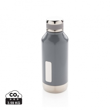 Logotrade promotional item picture of: Leak proof vacuum bottle with logo plate