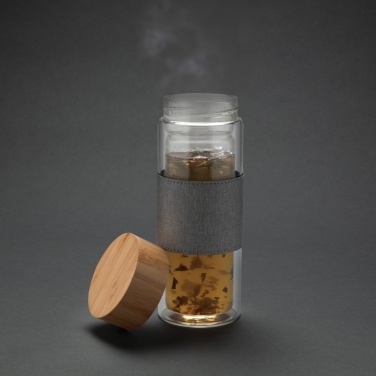 Logotrade promotional items photo of: Impact double wall borosilicate glass bottle