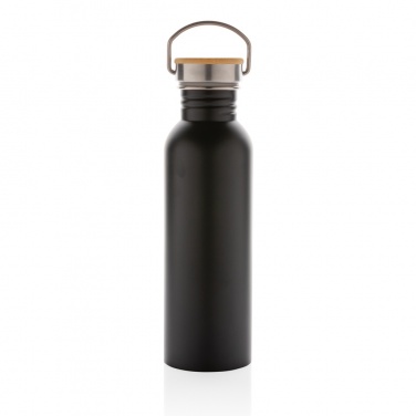 Logotrade corporate gifts photo of: Modern stainless steel bottle with bamboo lid