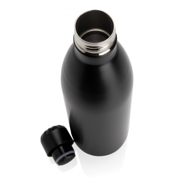 Logo trade promotional items image of: Solid colour vacuum stainless steel bottle 1L