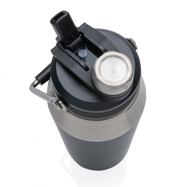 Logotrade promotional gift picture of: Vacuum stainless steel dual function lid bottle 1L