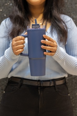 Logotrade advertising product image of: Tana RCS plastic tumbler with handle 900ml