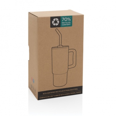 Logo trade promotional gift photo of: Embrace deluxe RCS recycled stainless steel tumbler 900ml