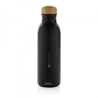 Logo trade business gift photo of: Avira Alcor RCS Re-steel single wall water bottle 600 ML