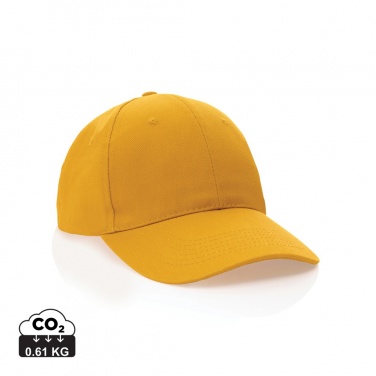 Logo trade promotional merchandise picture of: Impact 6 panel 280gr Recycled cotton cap with AWARE™ tracer