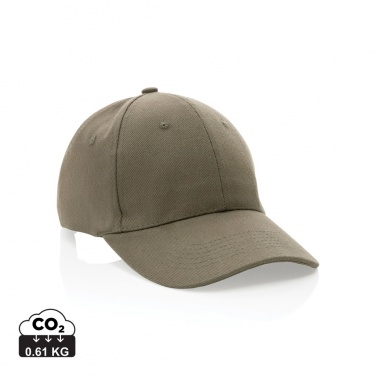 Logo trade promotional merchandise photo of: Impact 6 panel 280gr Recycled cotton cap with AWARE™ tracer