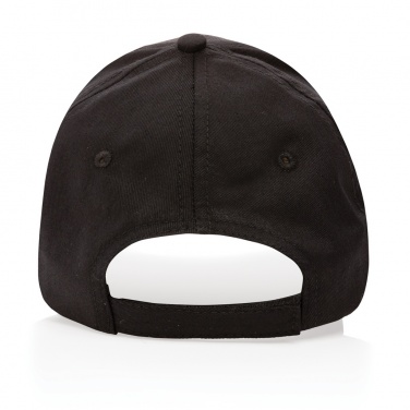 Logo trade corporate gifts image of: Impact 6 panel 190gr Recycled cotton cap with AWARE™ tracer