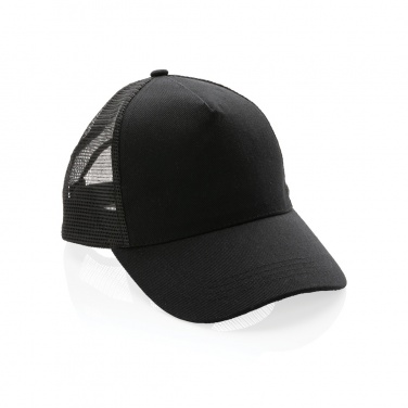 Logo trade corporate gifts picture of: Impact AWARE™ Brushed rcotton 5 panel trucker cap 190gr