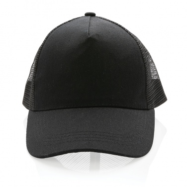 Logo trade promotional merchandise photo of: Impact AWARE™ Brushed rcotton 5 panel trucker cap 190gr