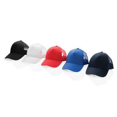 Logo trade promotional product photo of: Impact AWARE™ Brushed rcotton 5 panel trucker cap 190gr