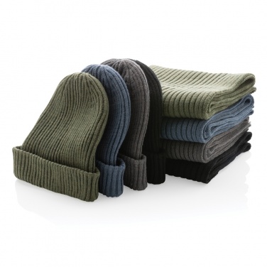 Logotrade promotional product image of: Impact AWARE™  Polylana® double knitted beanie