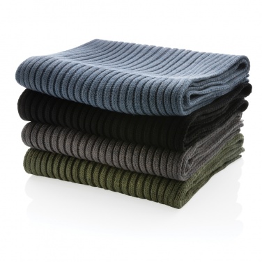 Logo trade promotional merchandise image of: Impact AWARE™ Polylana® knitted scarf 180 x 25cm