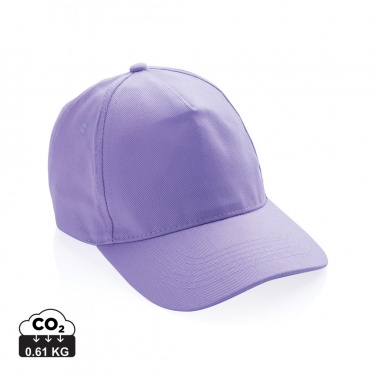 Logotrade promotional giveaway image of: Impact 5panel 280gr Recycled cotton cap with AWARE™ tracer