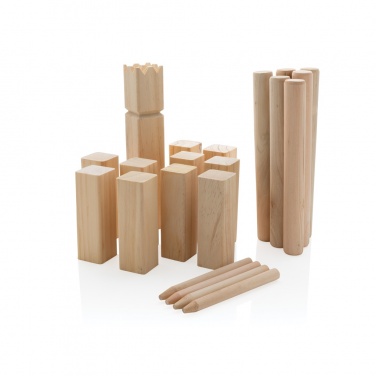 Logo trade business gift photo of: Wooden kubb set