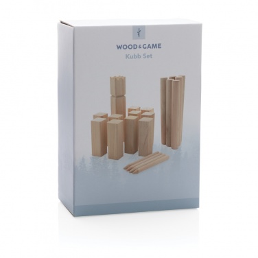 Logo trade promotional gifts image of: Wooden kubb set
