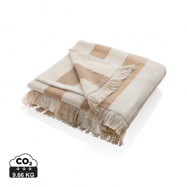 Logo trade promotional gifts image of: Ukiyo Yukari AWARE™ XL deluxe beach towel 100x180cm