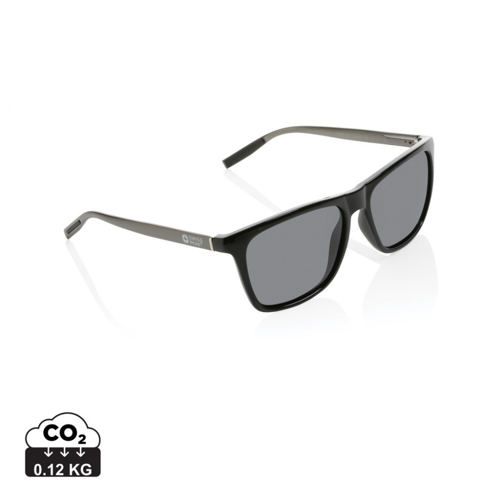 Logotrade corporate gift image of: Swiss Peak RCS rplastic polarised sunglasses