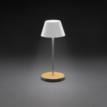 Logotrade corporate gift image of: Pure Glow RCS usb-rechargeable recycled plastic table lamp