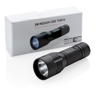 Logo trade promotional merchandise image of: 3W medium CREE torch