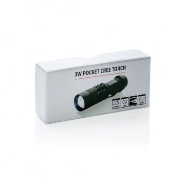 Logo trade business gifts image of: 3W pocket CREE torch
