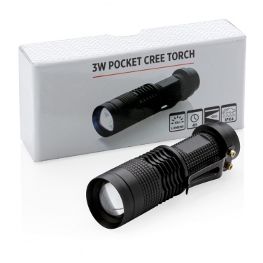 Logo trade promotional items image of: 3W pocket CREE torch