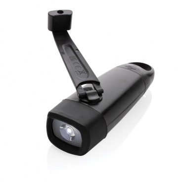 Logotrade promotional giveaways photo of: Lightwave RCS rplastic USB-rechargeable torch with crank