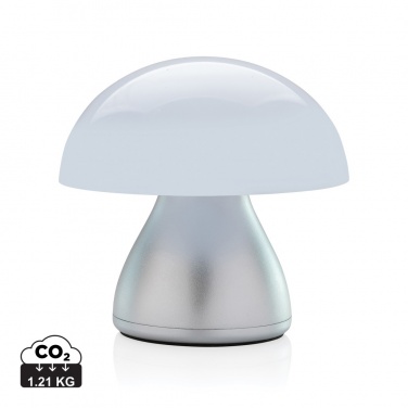 Logo trade promotional gift photo of: Luming RCS recycled plastic USB re-chargeable table lamp