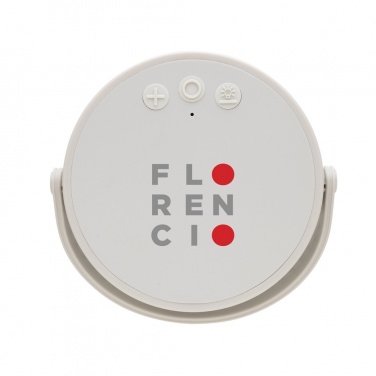 Logo trade promotional merchandise image of: Aurora RCS recycled plastic USB re-chargeable table lamp