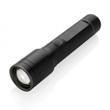 Logo trade promotional gifts picture of: RCS recycled aluminum USB-rechargeable heavy duty torch