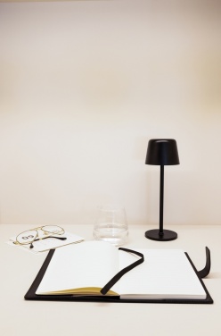Logo trade promotional gift photo of: Zenic RCS recycled plastic USB re-chargable table lamp