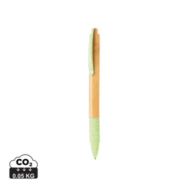 Logo trade promotional items image of: Bamboo & wheat straw pen