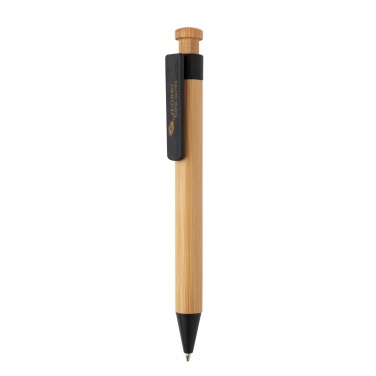 Logotrade business gifts photo of: Bamboo pen with wheatstraw clip