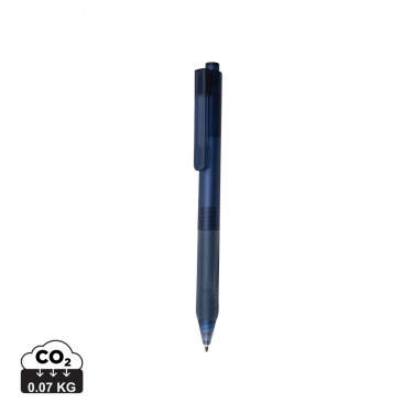 Logotrade promotional giveaways photo of: X9 frosted pen with silicone grip