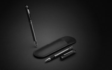 Logo trade promotional gifts image of: Swiss Peak deluxe pen set in PU pouch