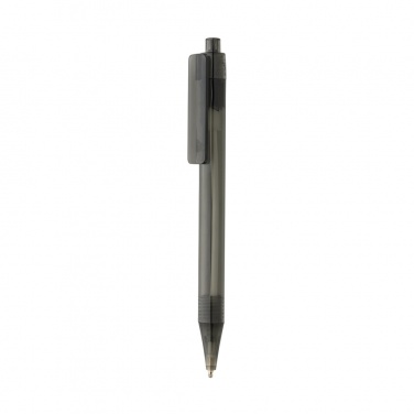 Logo trade promotional giveaways image of: GRS RPET X8 transparent pen