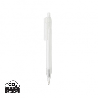 Logo trade promotional gifts picture of: GRS RPET X8 transparent pen
