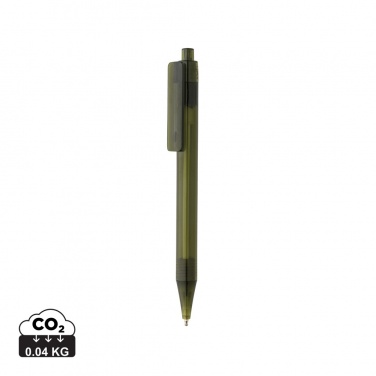 Logo trade promotional gifts picture of: GRS RPET X8 transparent pen