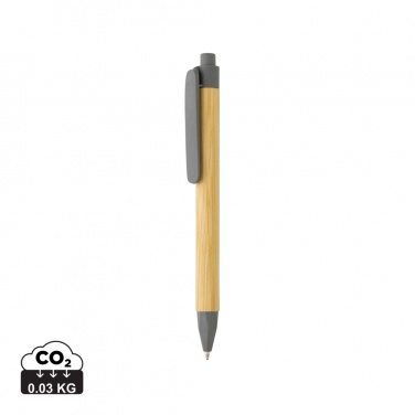 Logotrade promotional product image of: Write responsible recycled paper barrel pen