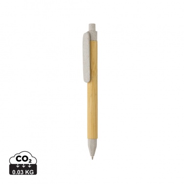 Logo trade promotional merchandise photo of: Write responsible recycled paper barrel pen