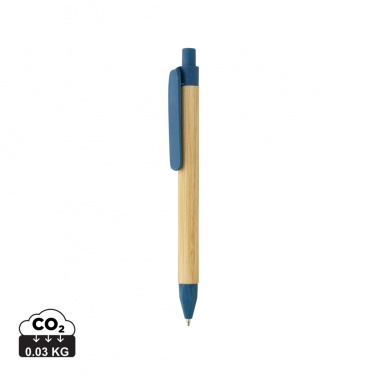 Logo trade corporate gifts image of: Write responsible recycled paper barrel pen