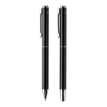 Logo trade promotional gifts picture of: Swiss Peak Cedar RCS certified recycled aluminum pen set