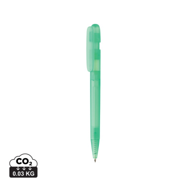 Logotrade promotional item picture of: Devin GRS certified RABS pen transparent
