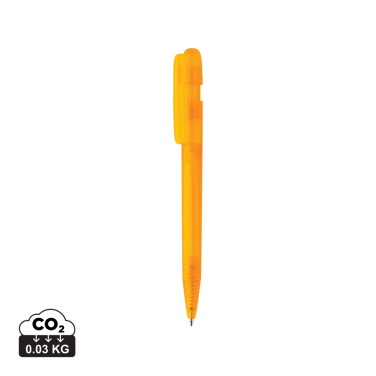 Logo trade promotional gift photo of: Devin GRS certified RABS pen transparent