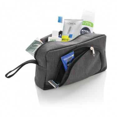 Logotrade promotional gifts photo of: Classic two tone toiletry bag