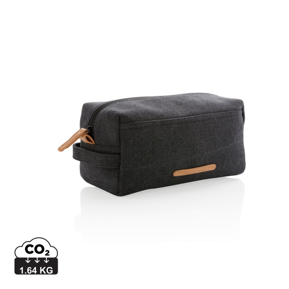 Logo trade promotional products picture of: Canvas toiletry bag PVC free
