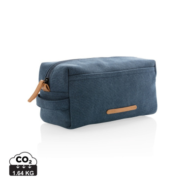 Logo trade promotional items image of: Canvas toiletry bag PVC free