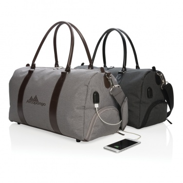 Logo trade promotional item photo of: Weekend bag with USB A output